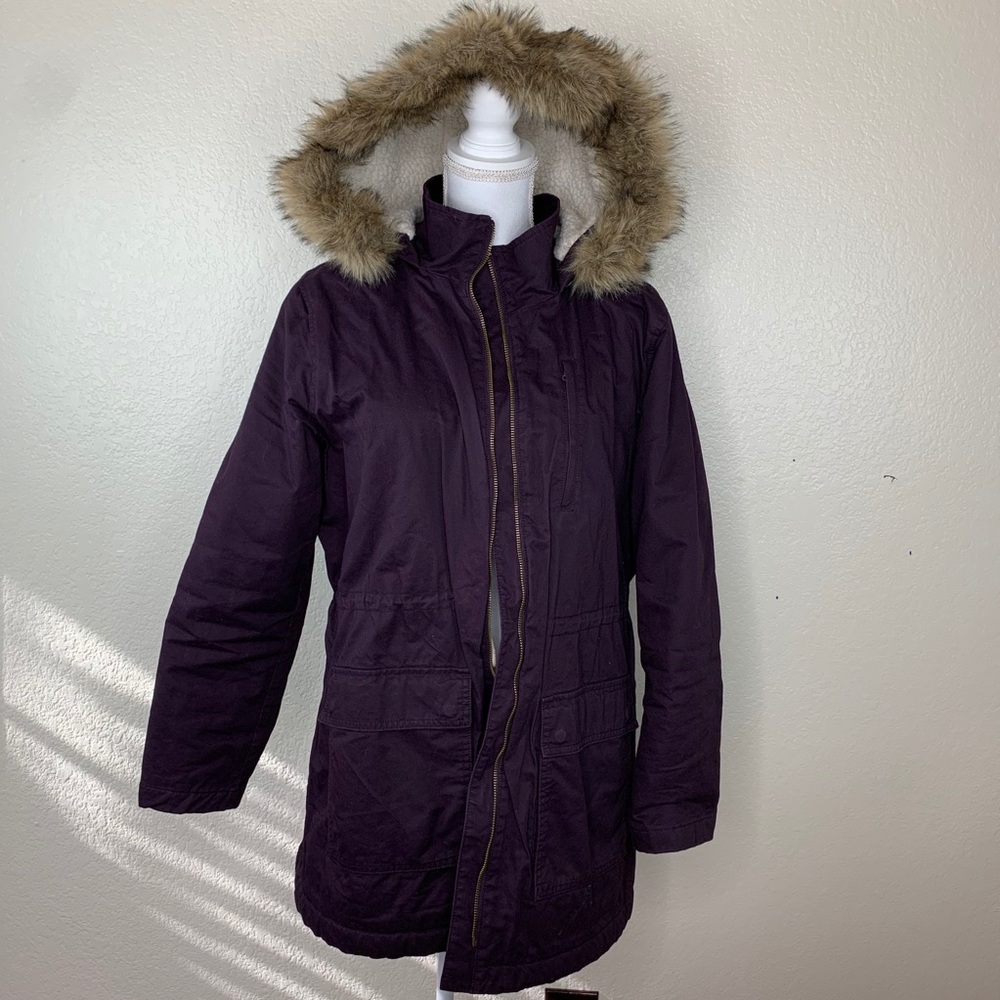 Gap Sherpa parka jacket hoodie coat